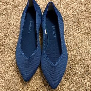 Rothy's Women's Blue Pointed Flats, 9.5 M